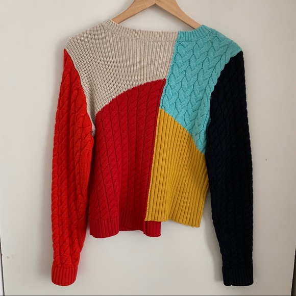 Alice Olivia Lebell Colorblock Sweater 